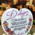 Srdcové poďakovanie rodičom na mliečnom akryle PR002BA - Image 2