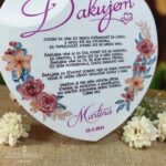 Srdcové poďakovanie rodičom na mliečnom akryle PR002BA - Image 3